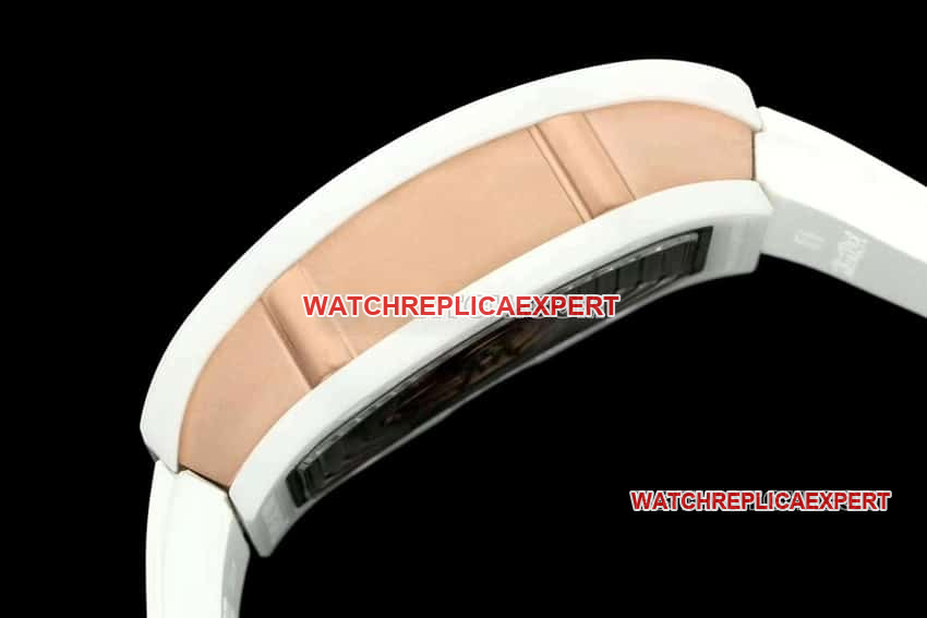 KV FactoryRichard Mille ladies top-tier 1:1high-quality replica white ceramicRM 07-01side live photo