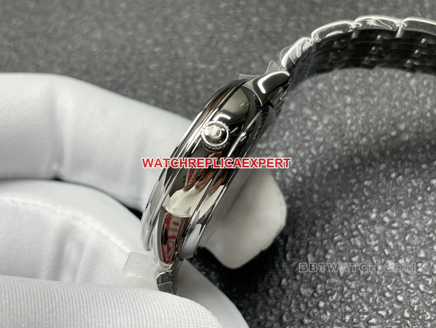VS FactoryOmega De Ville top-tier 1:1high-quality replica white mother-of-pearl plate 434.10.34.20.05.001side live photo
