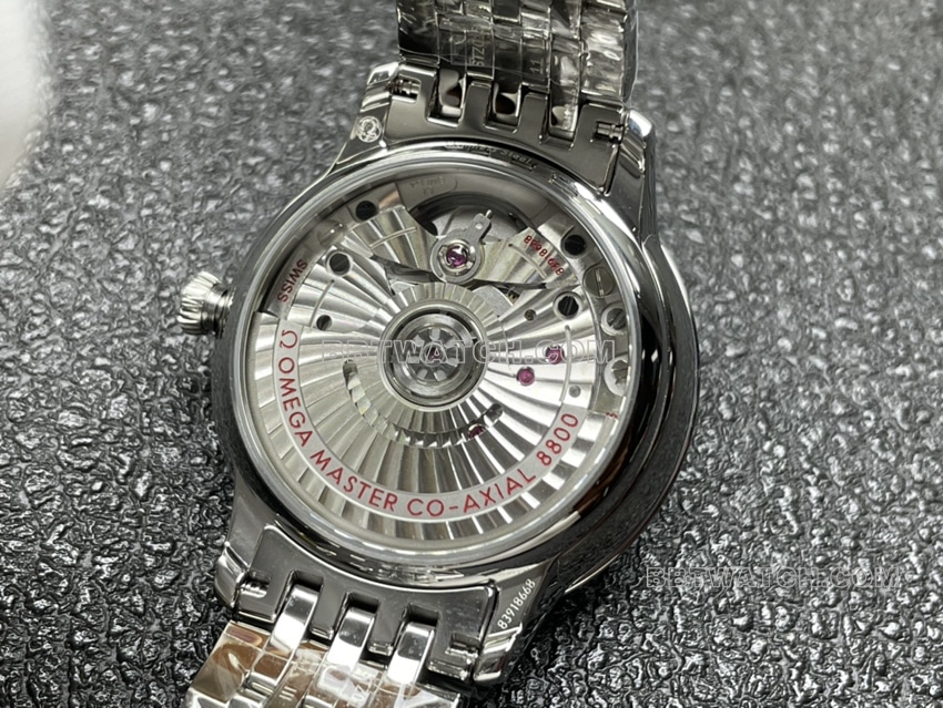 VS FactoryOmega De Ville top-tier 1:1high-quality replica white mother-of-pearl plate 434.10.34.20.05.001caseback live photo