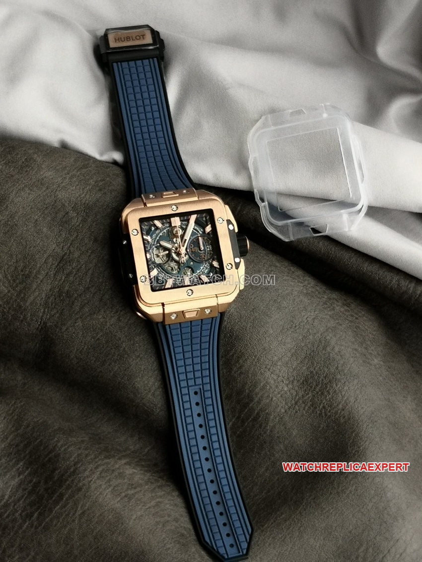 BBF factory Hublot watch 1:1top-tier replica hollow plate Wangjin 821.OX.5180.RXfront live photo