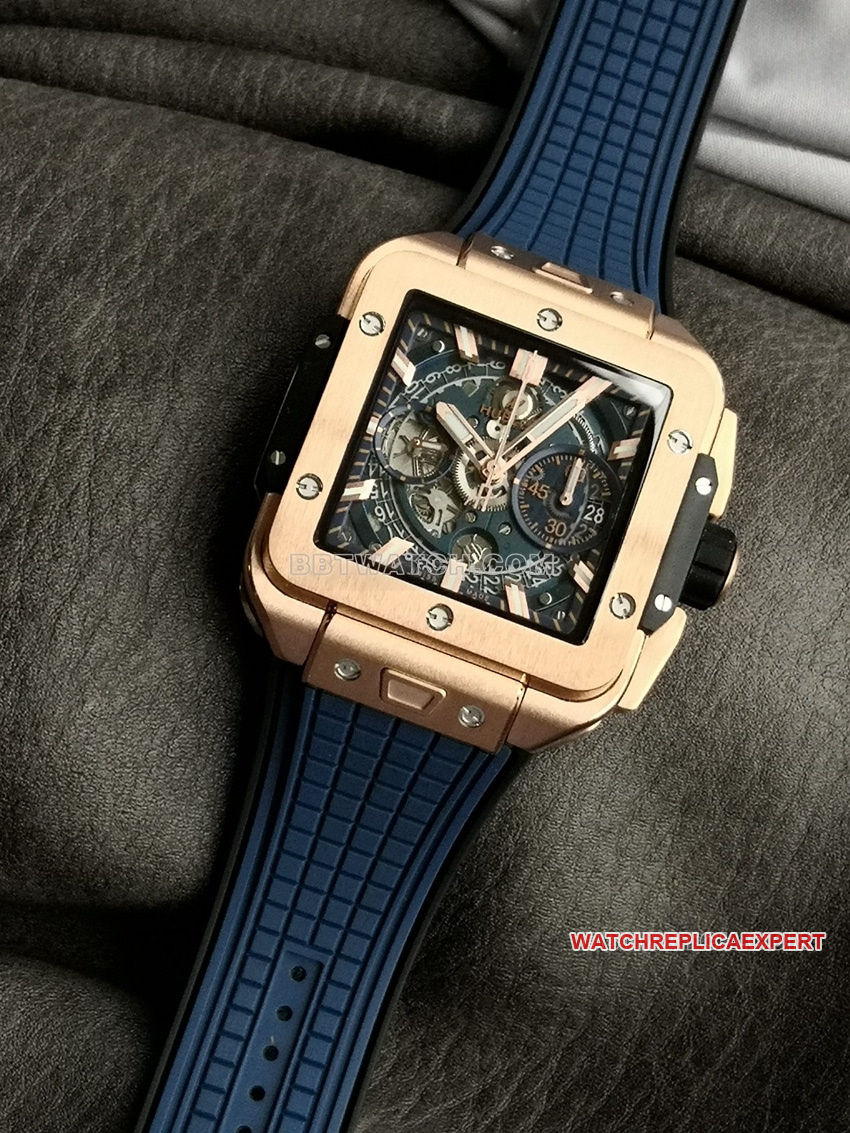 BBF factory Hublot watch 1:1top-tier replica hollow plate Wangjin 821.OX.5180.RXfront live photo