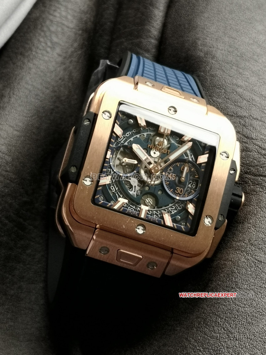 BBF factory Hublot watch 1:1top-tier replica hollow plate Wangjin 821.OX.5180.RXfront live photo