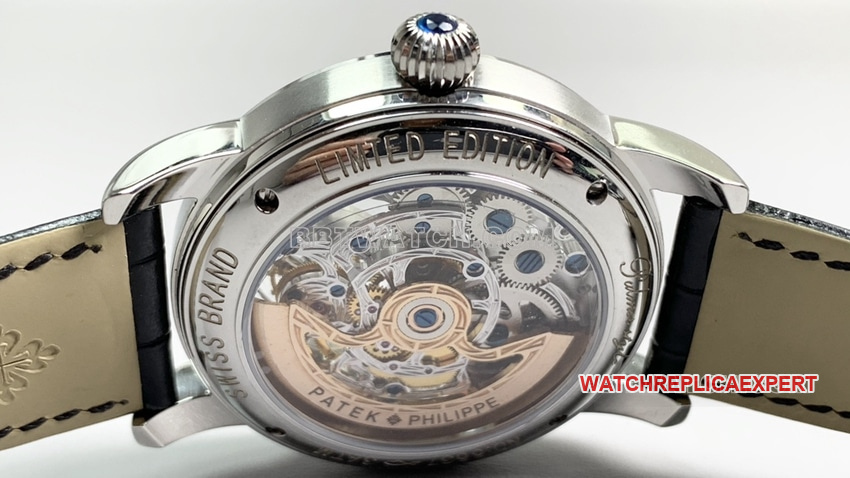 PPLPatek Philippetop-tier replica hollow plate tourbillonleather strap caseback live photo