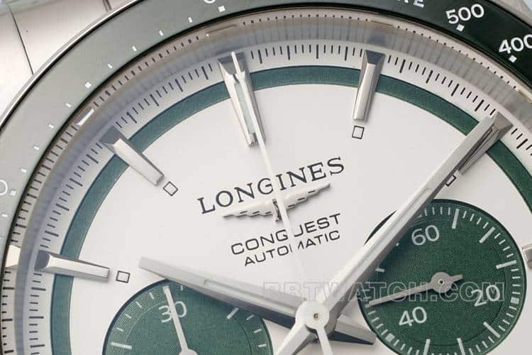 AFLongines Concas 1:1super clone silver dialsteel bracelet model L3.835.4.02.6front live photo