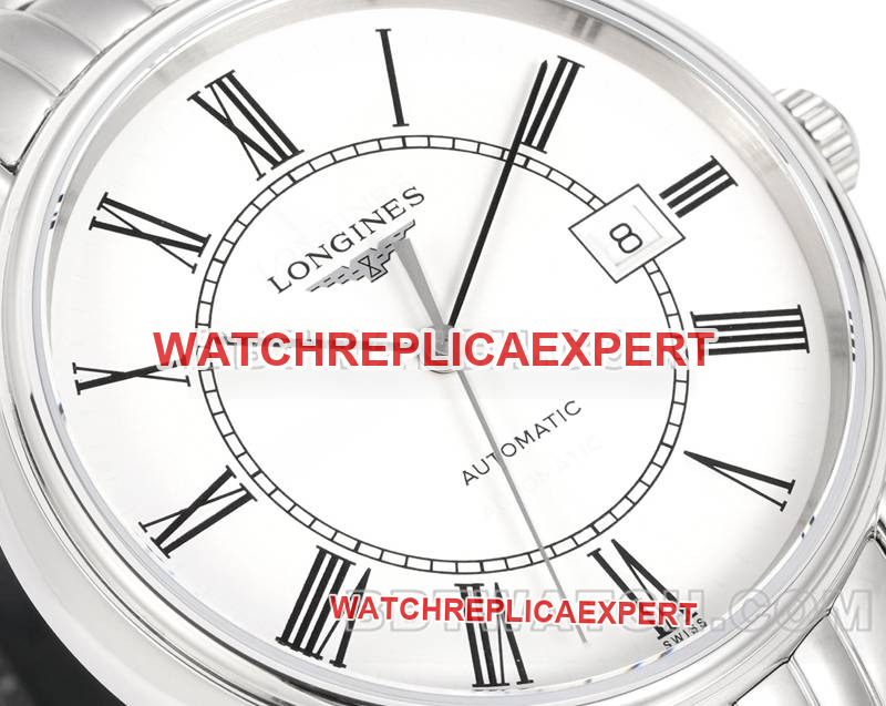 Longines best replica watch XC factory elegant 40mm white dialL888 mechanical movementsteel bracelet model front live photo