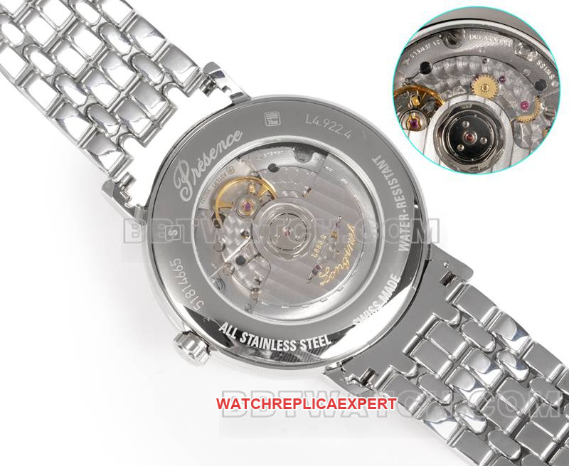 Longines best replica watch XC factory elegant 40mm white dialL888mechanical movementsteel bracelet caseback live photo