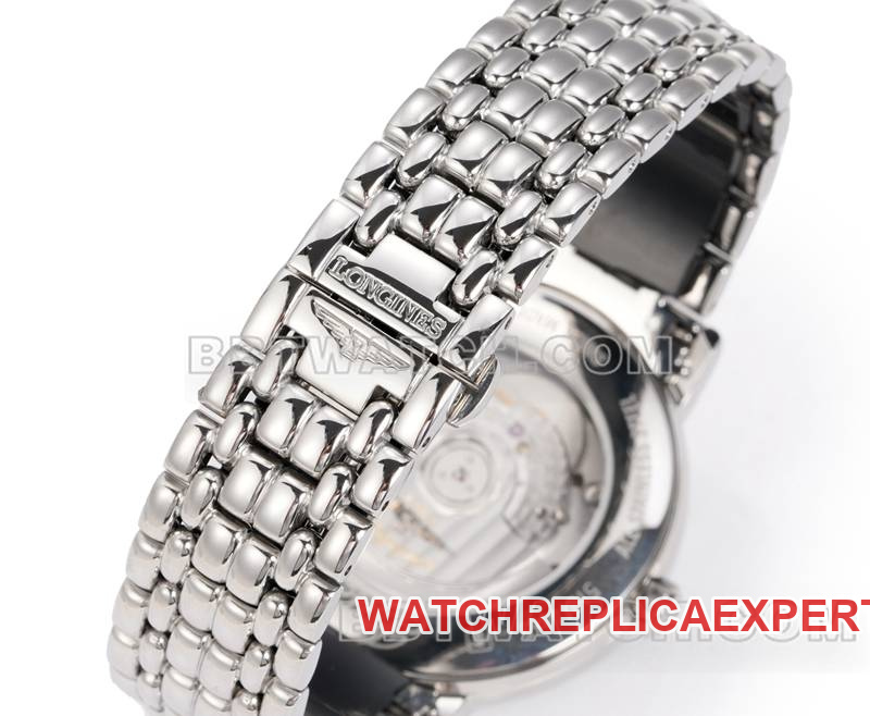 Longines best replica watch XC factory elegant 40mm white dialL888mechanical movementsteel bracelet model braceletlive photos
