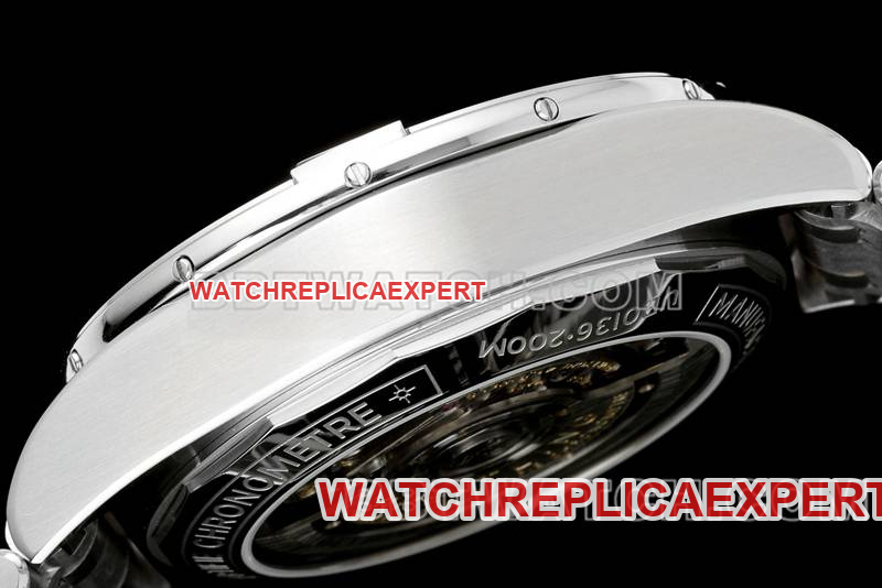 Breitling best replica watch TF factory mechanical chronograph black dial 44mm steel bracelet model side live photo