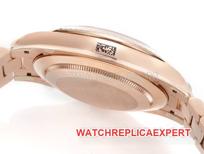 top-tier replica watch Rolexrose goldPPM factory Day-Date mechanical gradient brown dial Roman numerals side live photo