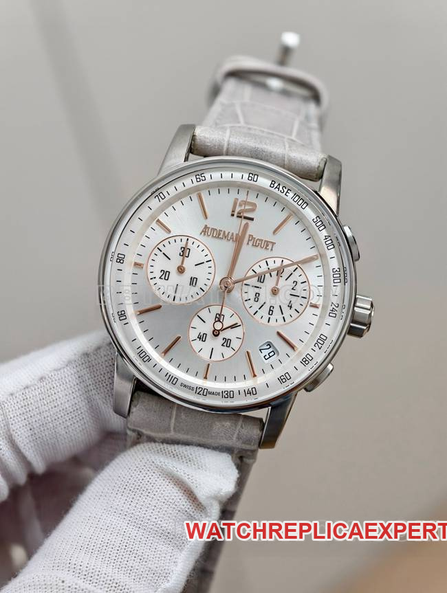 Best replica watch CODE 11.59Audemars PiguetAPS factory silver gray plate 4401 mechanical 26393front live photo