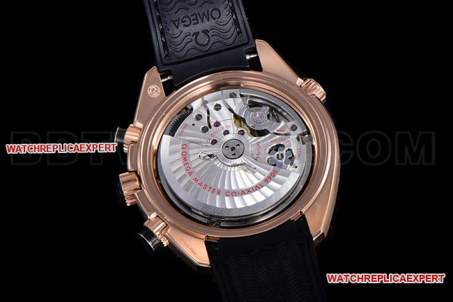 Super clone watch N1 factory SeamasterOmega 600m black dialrose gold leather braceletcaseback live photo