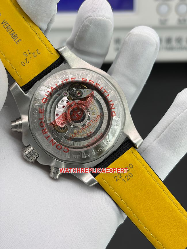 top-tier replica watch BLS factory Avenger Breitling gray plate chronograph caseback live photo