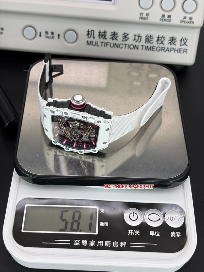 top-tier replica watch RM 38-02 hollow dialtourbillon mechanical weight live photos