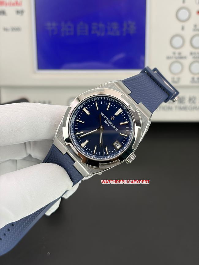The best replica watch 8F factory Vacheron Constantinblue dial4500Vfront live photo