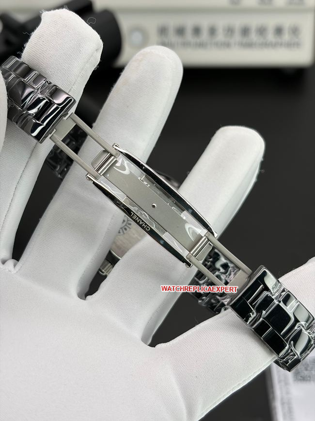 top-tier replica watch HT factory Chanel33mmblack dialclasp live photos