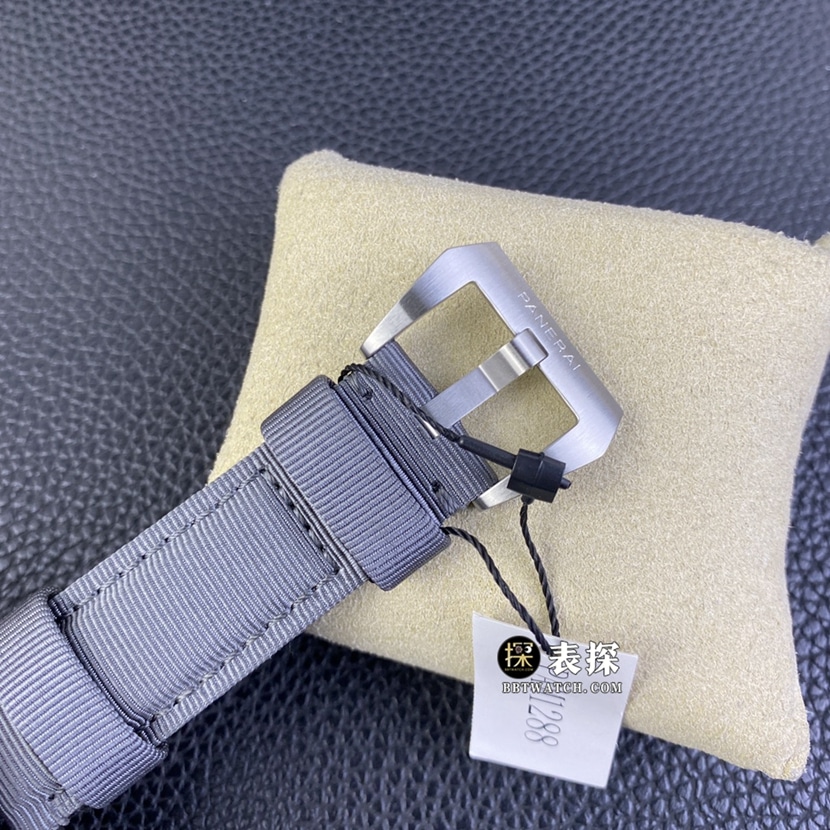 SBF factory Panerai sneak PAM01288 top-tier replica watch men's carbon gray plate leather strap model pictures and prices clasplive photos