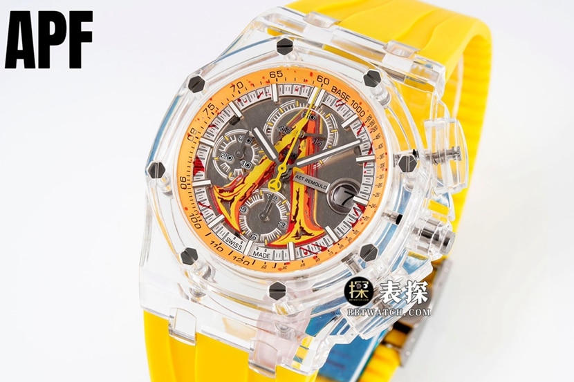 Audemars Piguet ceiling replica watch, APF Offshore replica watch, front real photo