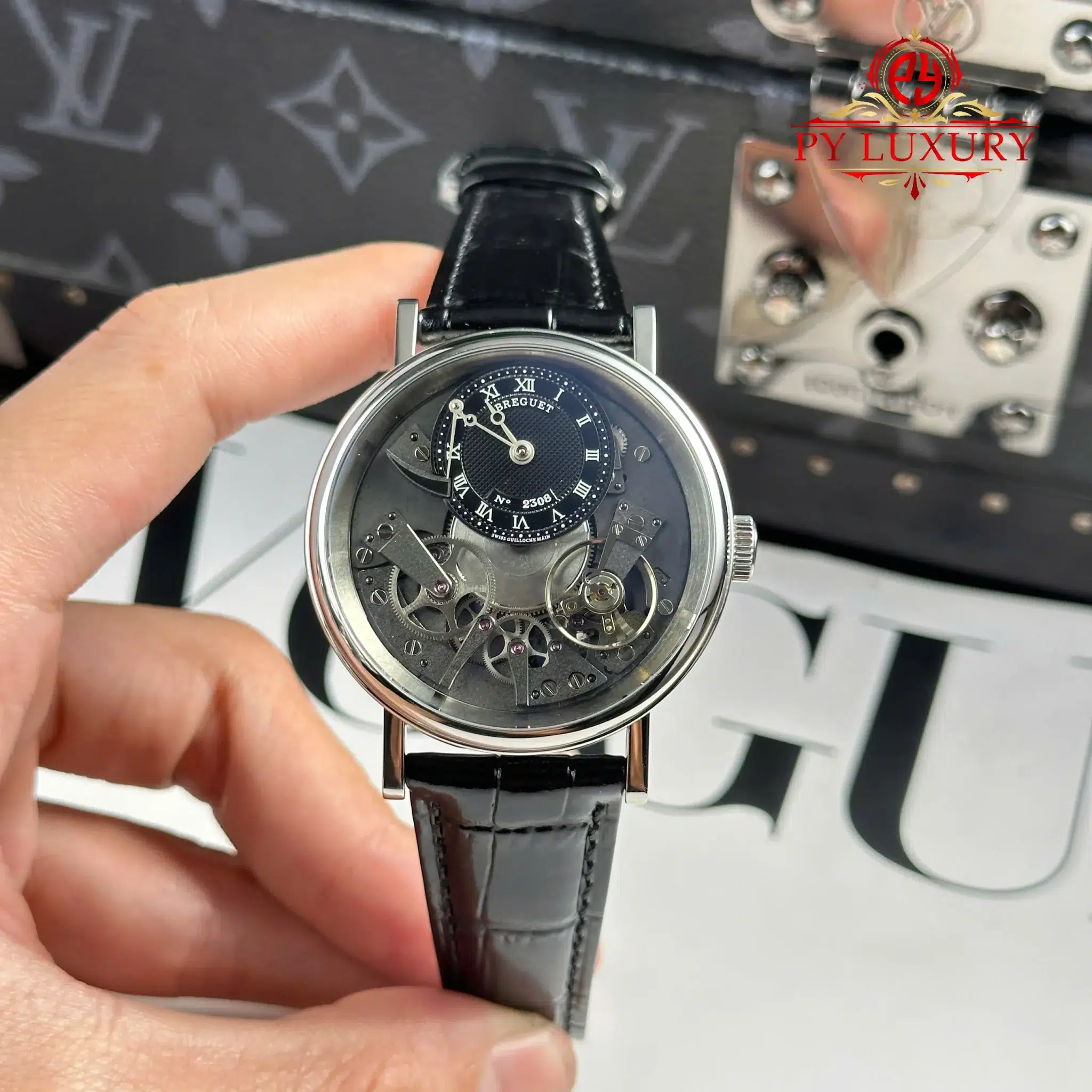 Breguet Tradition 7057BB/G9/9W6 Manual Winding Leather Strap 1:1 Best Replica ZF 40mm