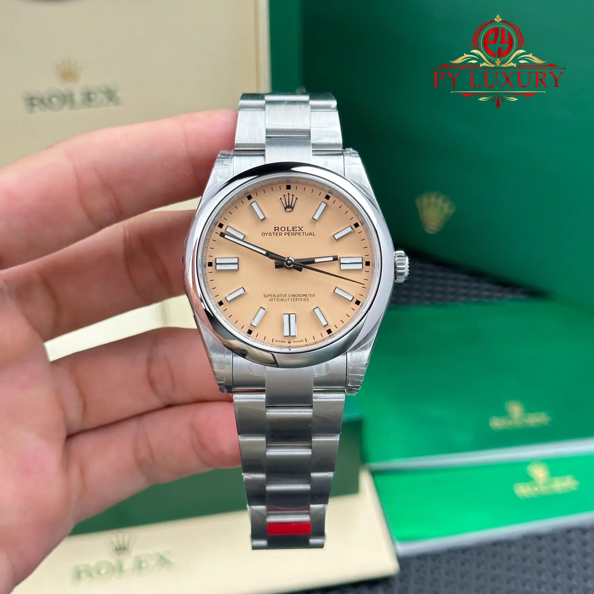 Rolex Oyster Perpetual 134300-0007 Beige Dial Oyster Bracelet Best Replica VSF 41mm