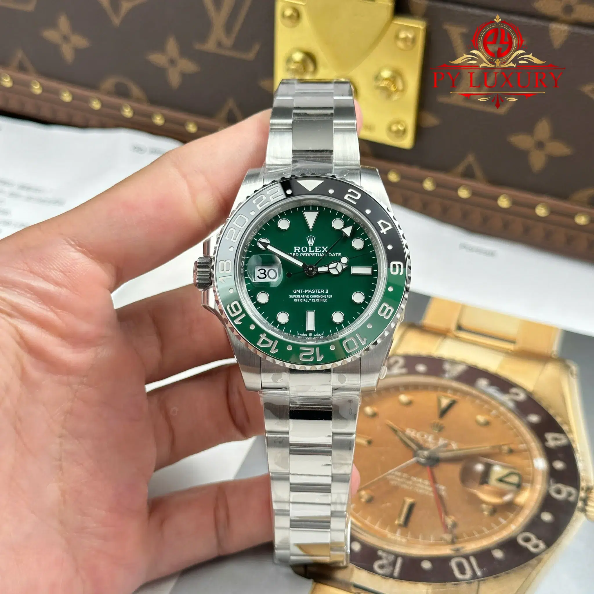 Rolex GMT-Master II 126729VTNR-0001 Green Ceramic Dial Oyster-Armband 1:1 Replica VSF 40mm