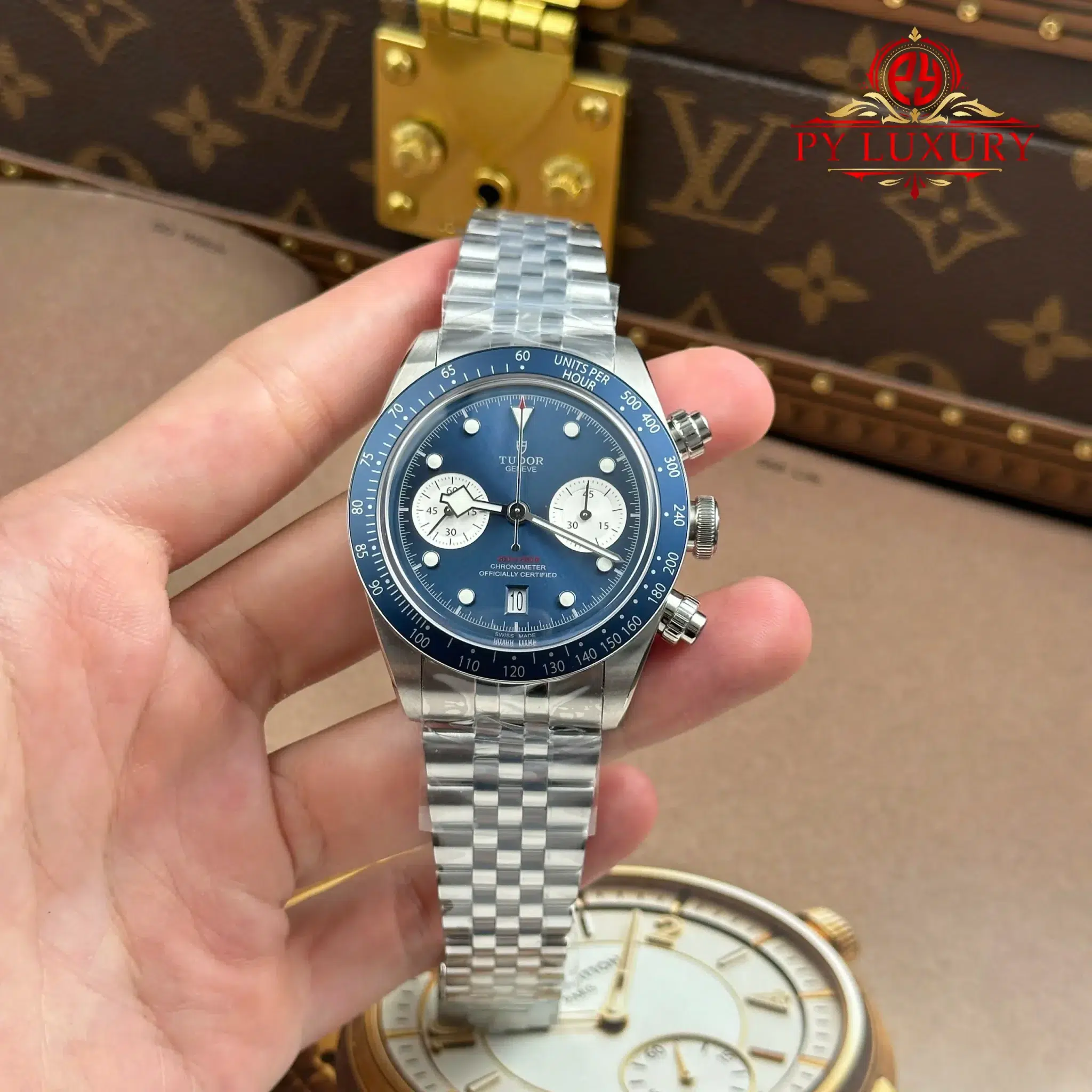 Tudor Black Bay Chrono M79360N-0002 Blue Dial Jubilee Bracelet Best Replica ZF 41mm