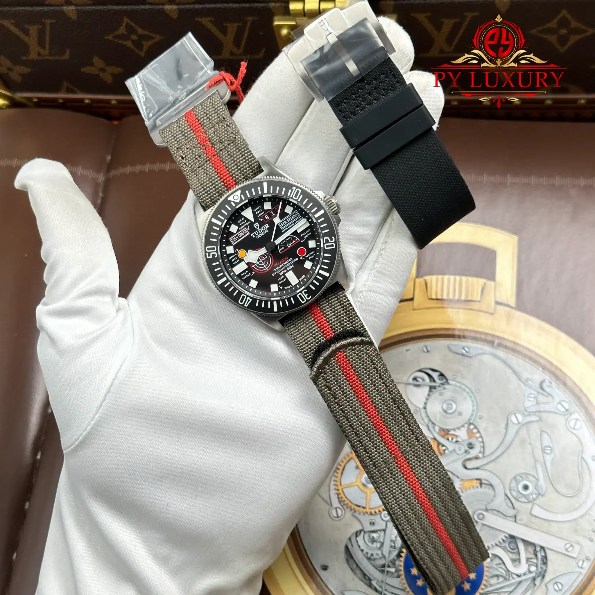 Tudor Pelagos FXD Titanium Special Edition Black Dial Nato Strap 1:1 Best Replica 42mm